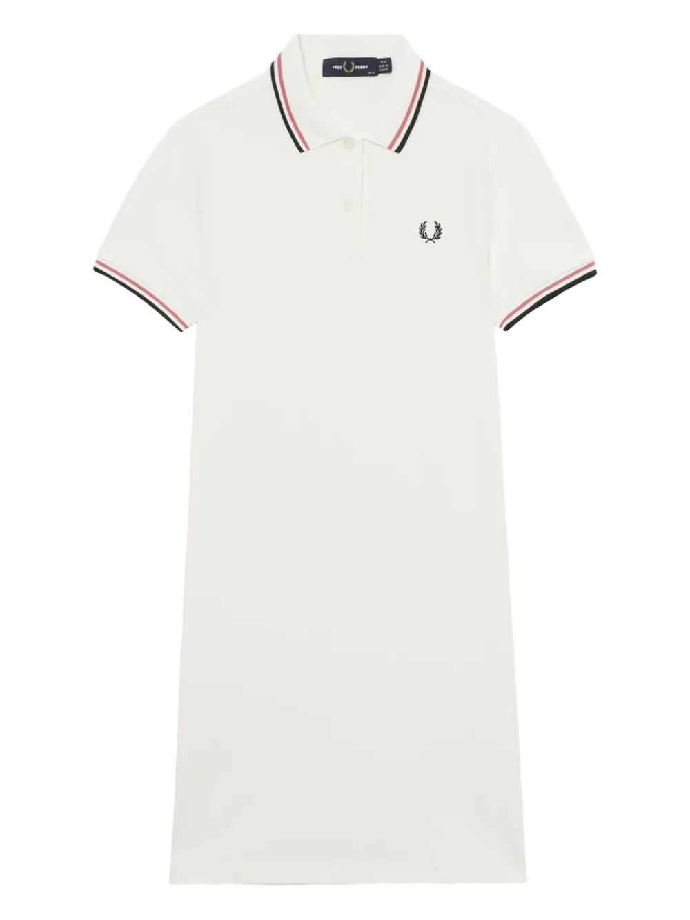 

Мини-платье-поло с воротником-стойкой Fred Perry, нейтральный