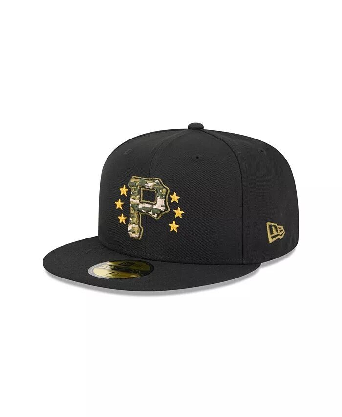 

Мужская черная бейсболка Pittsburgh Pirates 2024 года на поле ко Дню Вооруженных сил 59FIFTY New Era