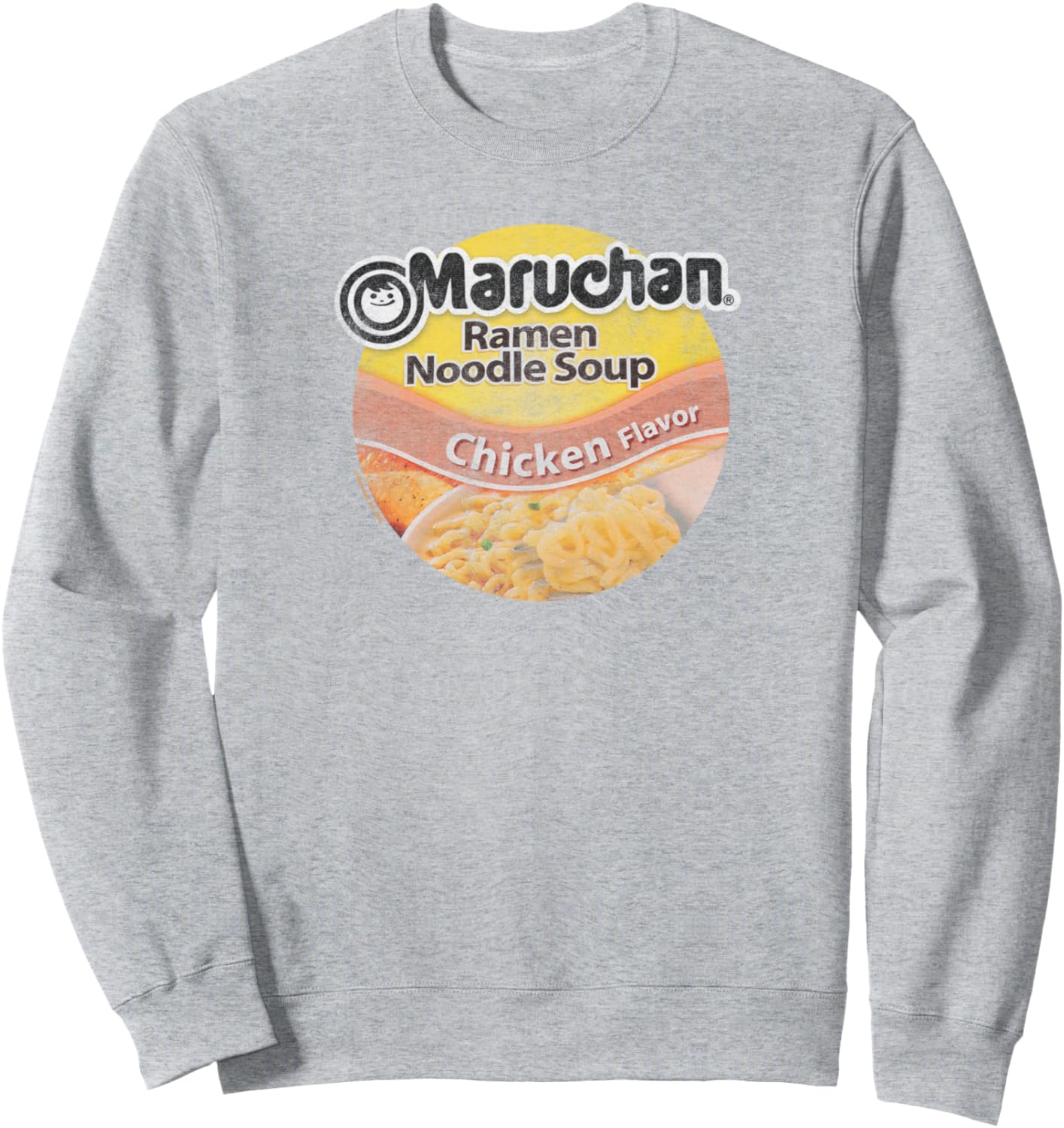 

Толстовка с винтажным логотипом Maruchan Ramen Noodle Soup Chicken Flavor Maru-Chan, серый