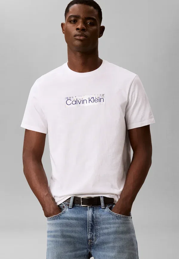 Футболка с принтом Calvin Klein, ярко-белый — фото 3