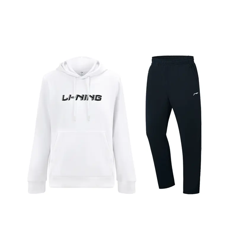 

Li-Ning Casual Sportswear Unisex, clothing set (белый sweatshirt+черный pants)