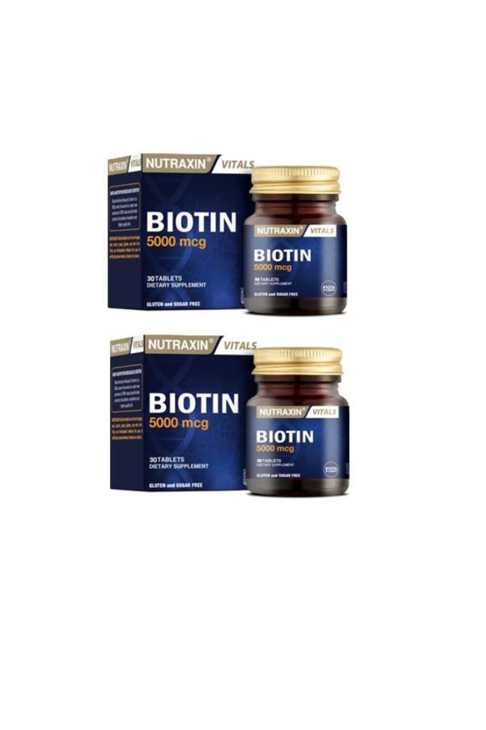 

Nutraxin Биотин 5000 мкг 30 таблеток