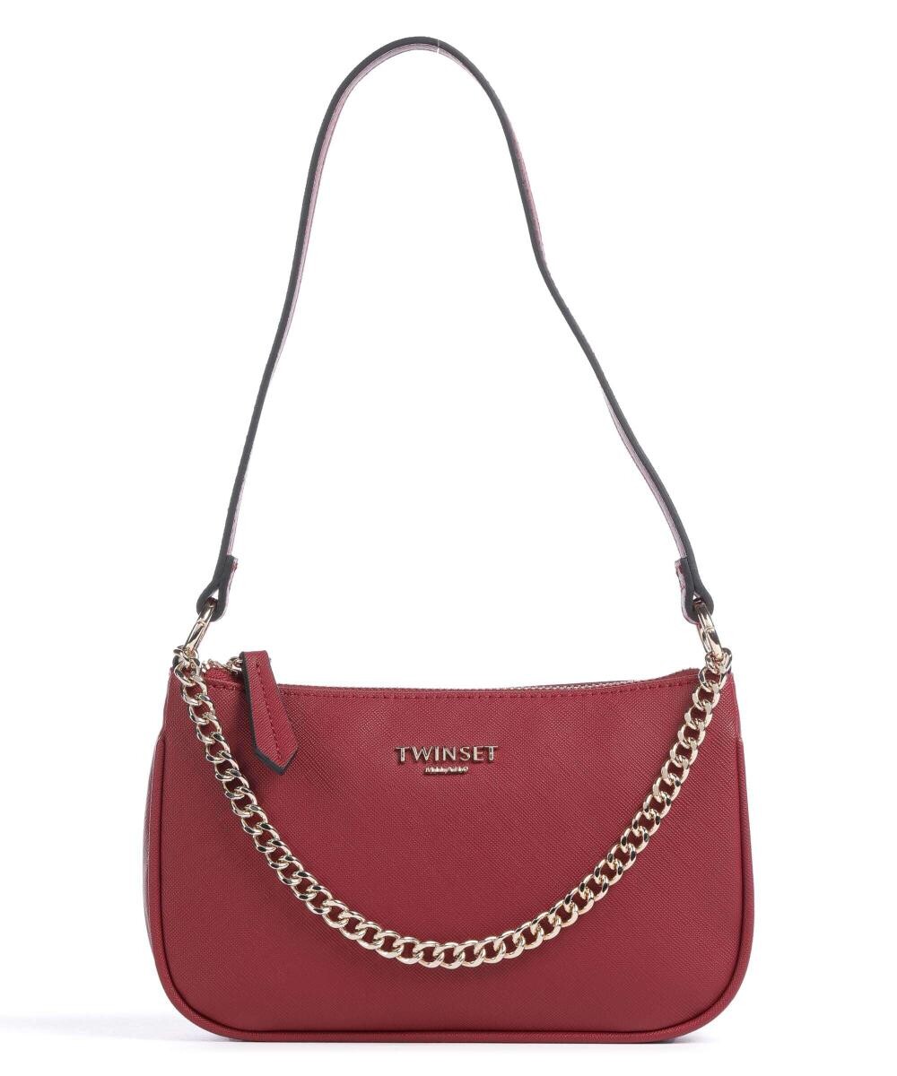 

Сумка на плечо из сафьяновой кожи 90-х годов из искусственной кожи Twinset, красный