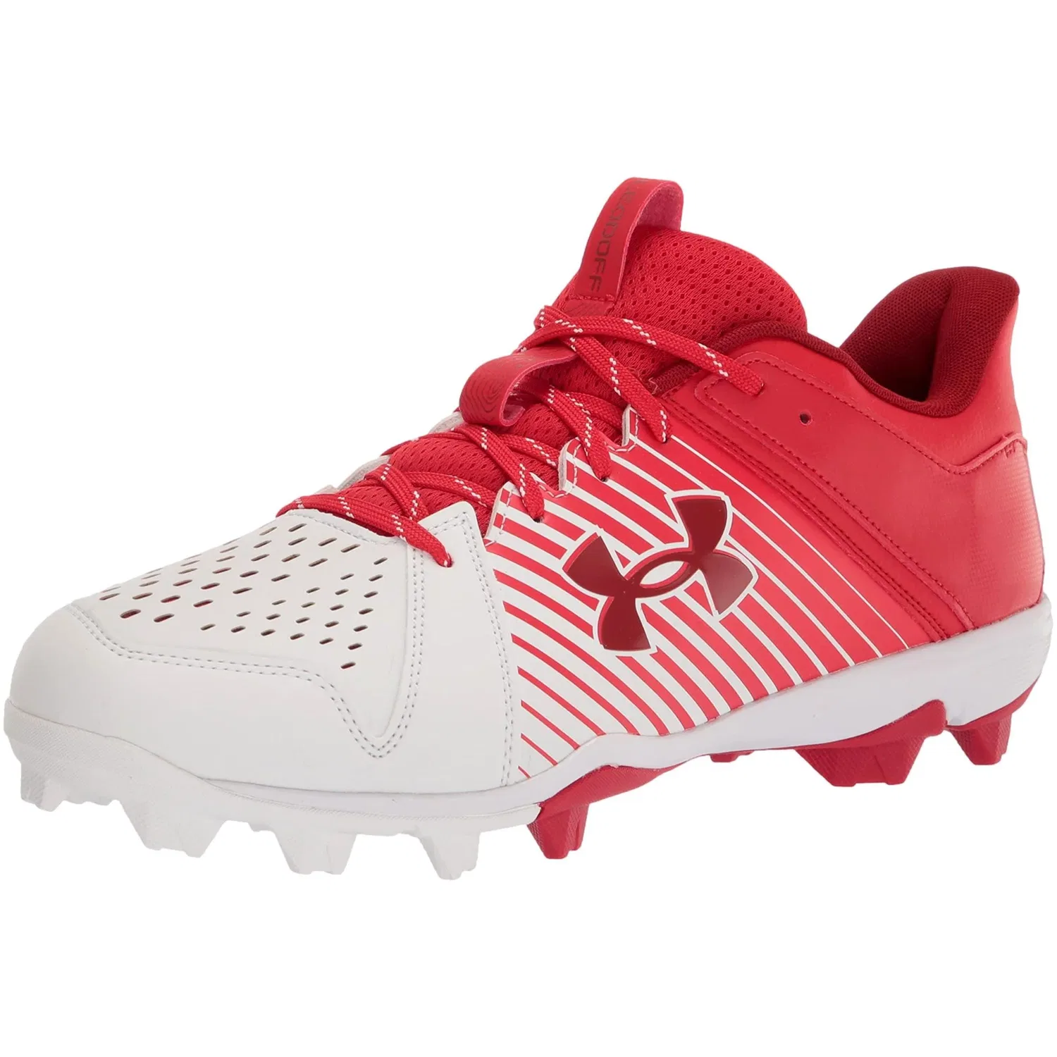 Мужские кроссовки Under Armour Leadoff Low RM красно-белые 3025589-600