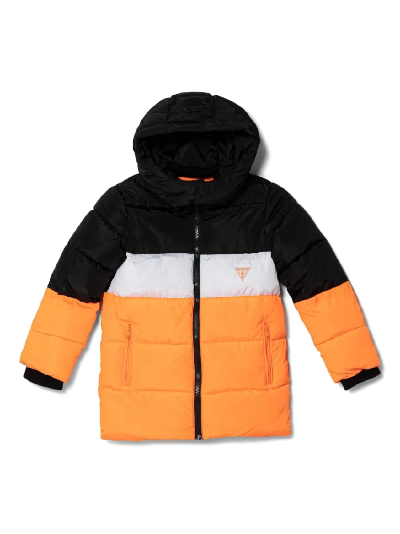 

Куртка-пуховик с логотипом для детей guess kids, оранжевый
