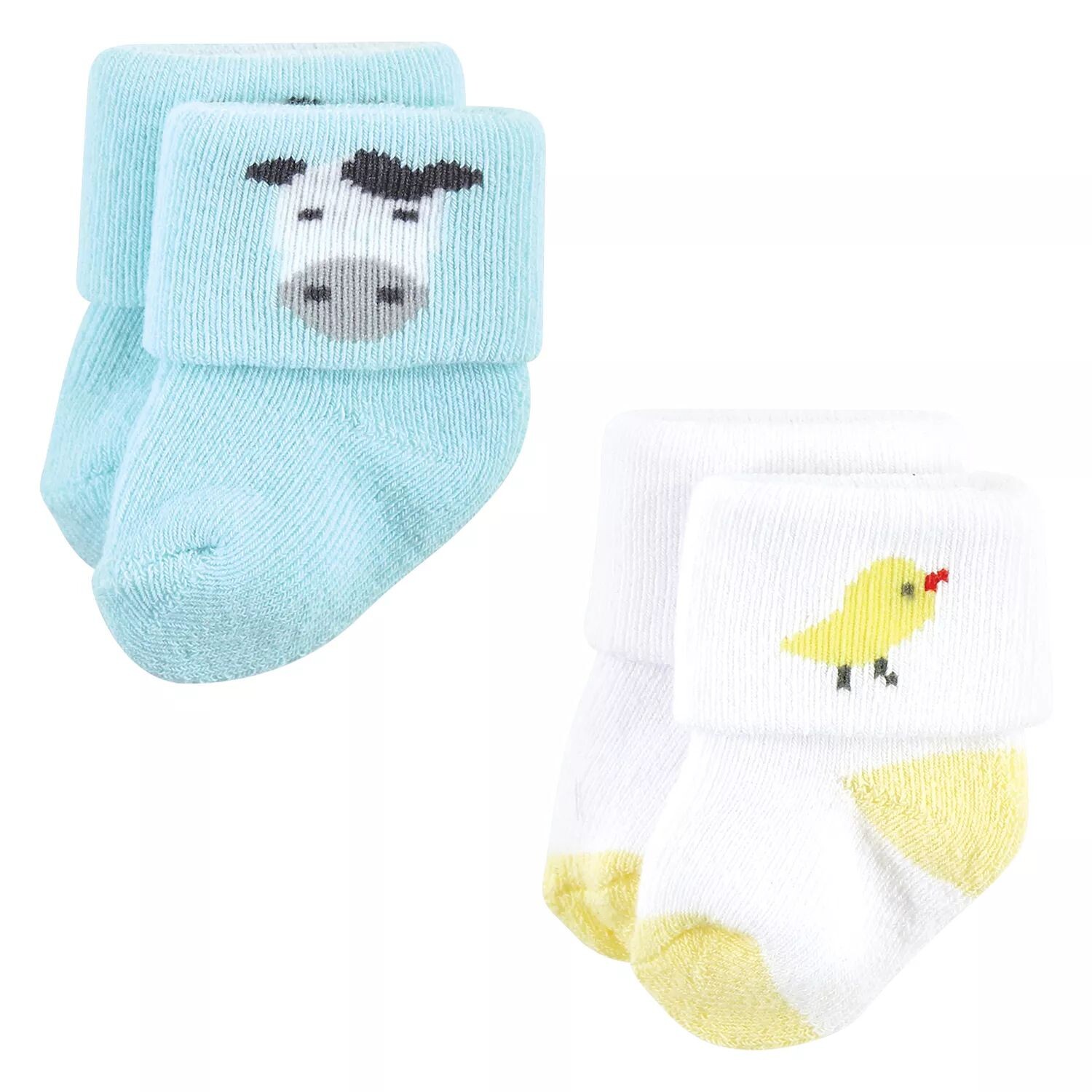 Носки унисекс Hudson Baby из хлопка для новорожденных и махровые носки, ферма, 12 шт. Hudson Baby — фото 2
