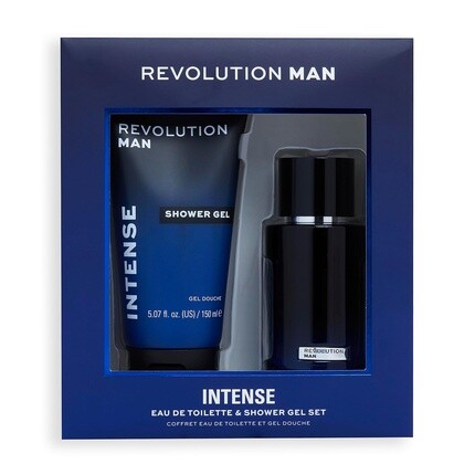 Набор туалетной воды и геля для душа Revolution Man Intense, туалетная вода Intense 100 мл и гель для душа Intense 150 мл — фото 2