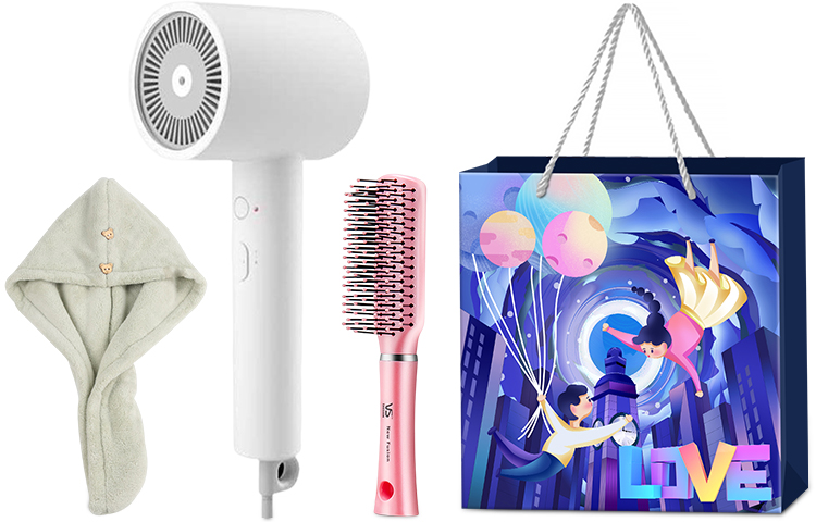 

Фен для волос Mi, H300 Hair dryer cap + styling comb + Tanabata gift bag