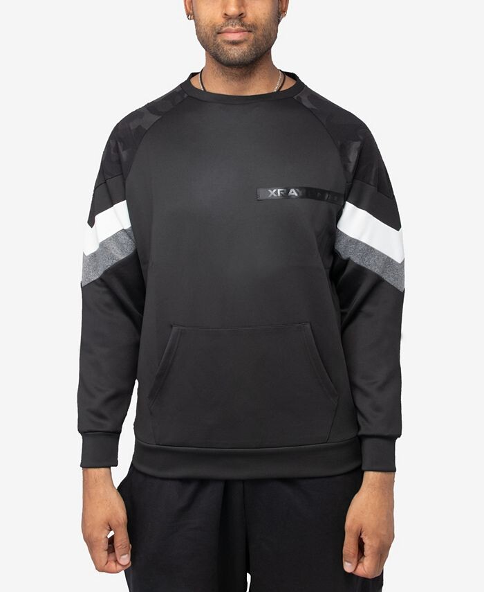 

Спортивный мужской свитер с круглым вырезом X-Ray, цвет Black, Camo, Heather Gray