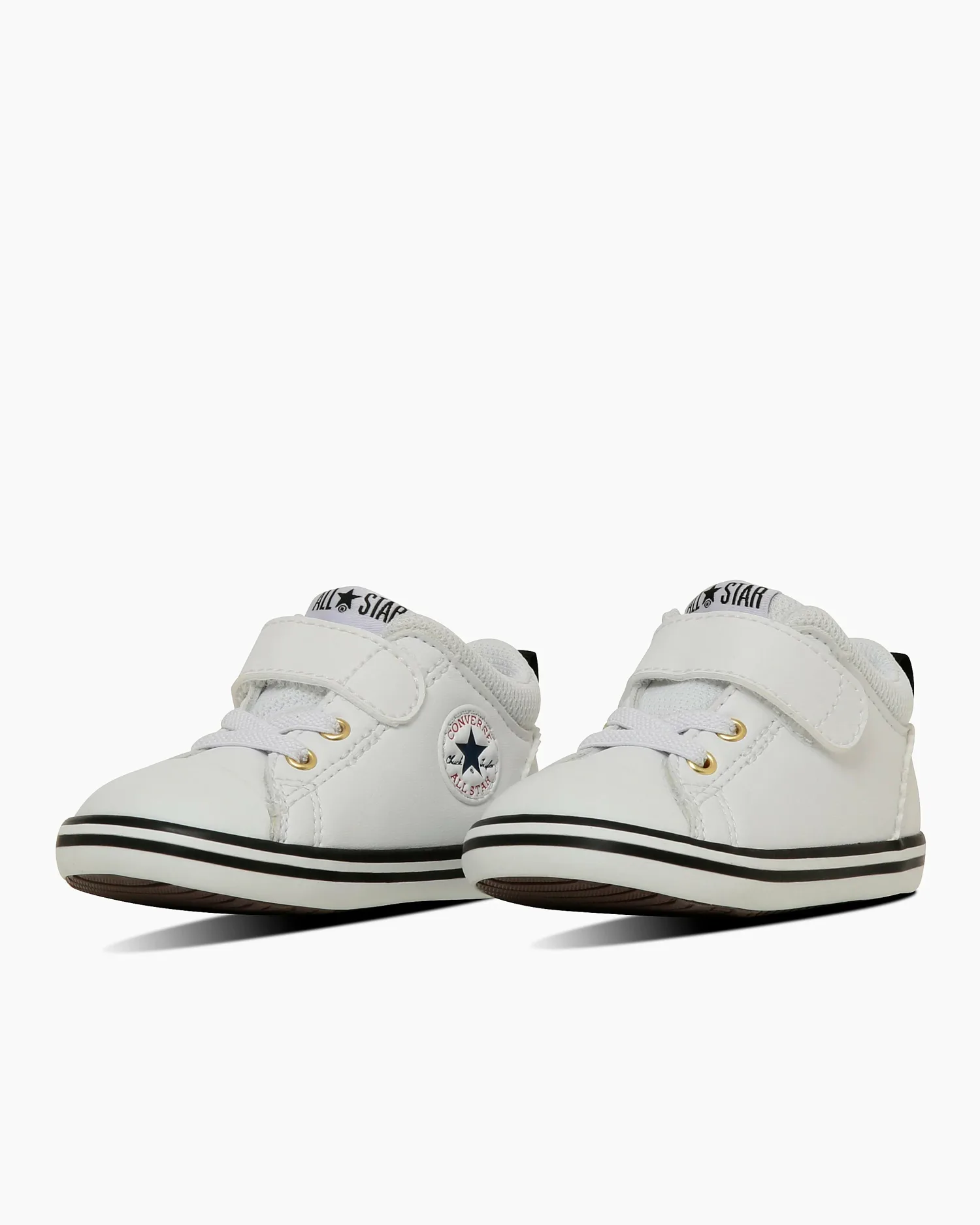 Кроссовки Мини-звезда V-1 Converse, White/Gold — фото 2