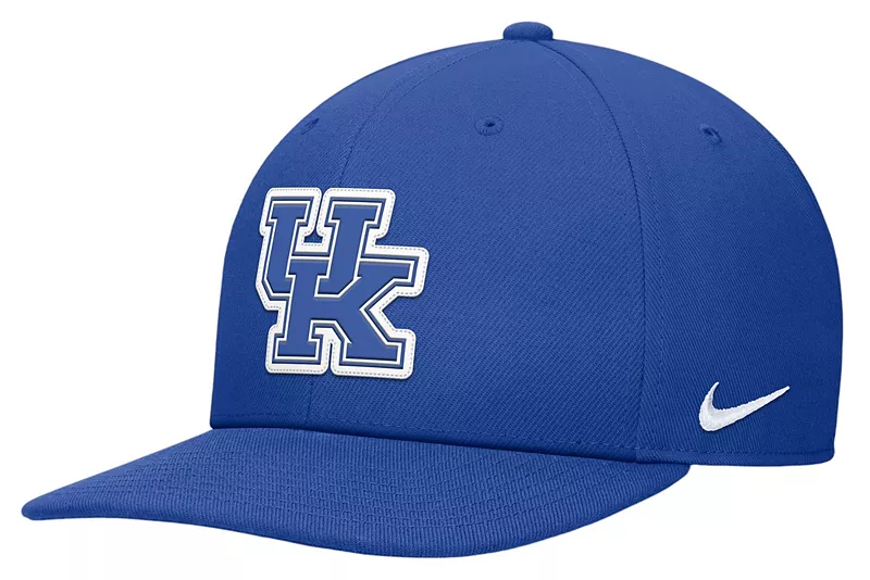 

Мужская регулируемая кепка с плоскими полями Nike Kentucky Wildcats Blue Pro