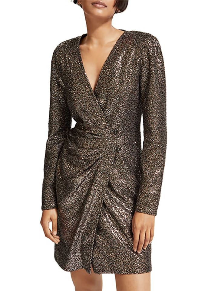 

Короткое платье Scotch & Soda, цвет gold/schwarz
