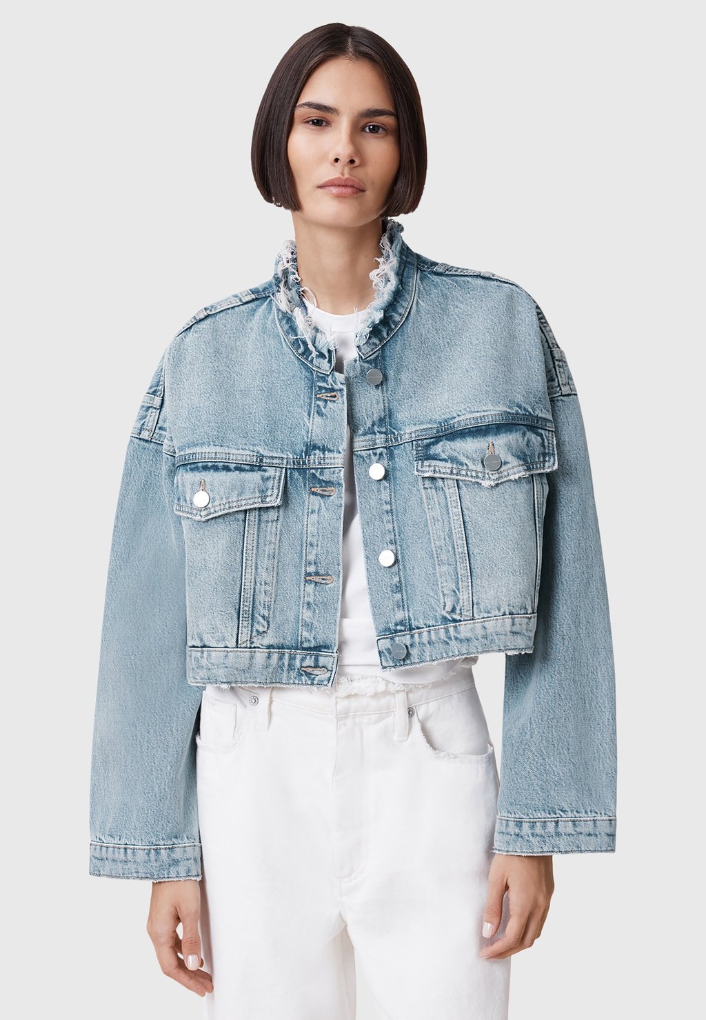 

Джинсовая куртка AllSaints, синий
