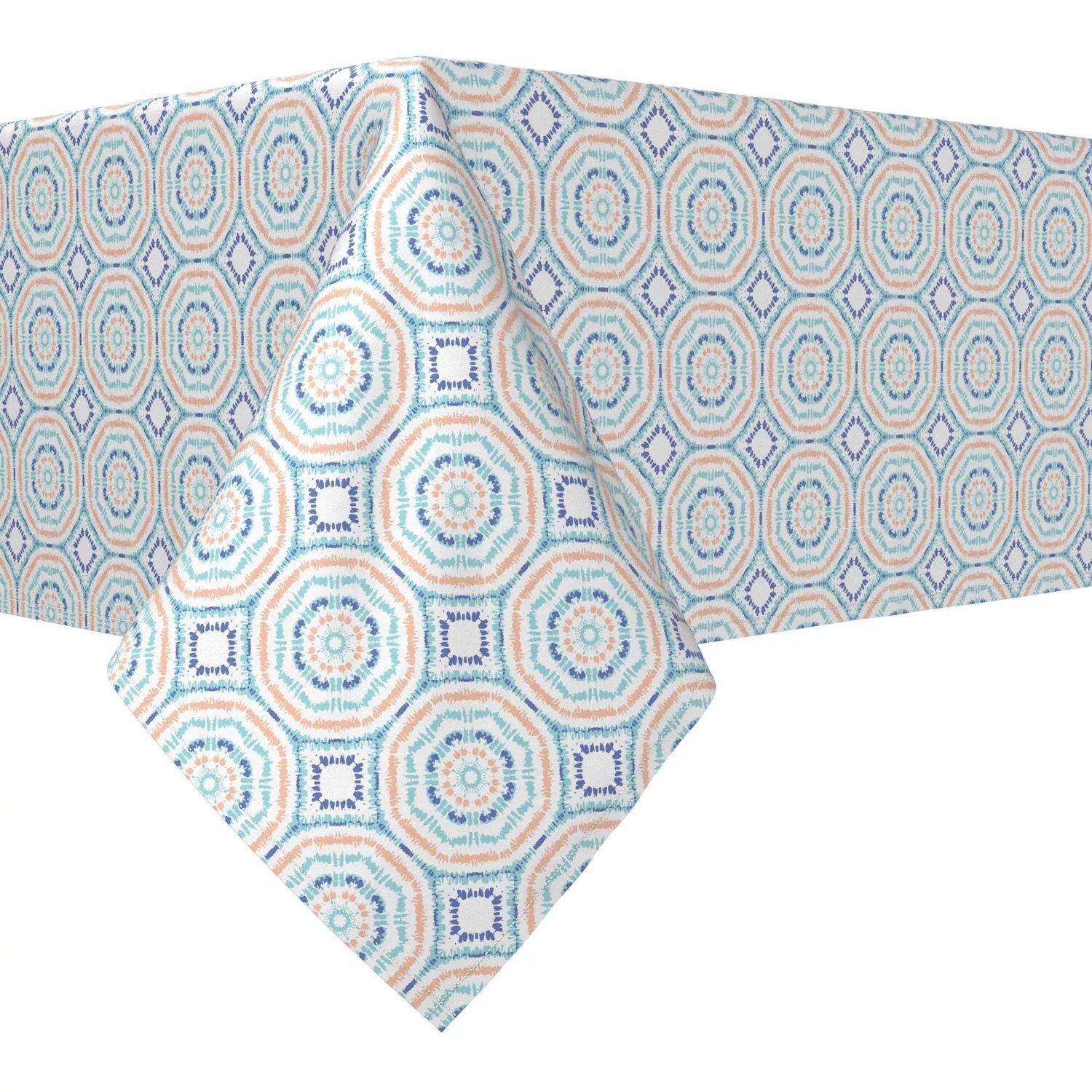 

Прямоугольная скатерть, 100% хлопок, 52x120 дюймов, краситель Sunburst Tie Dye