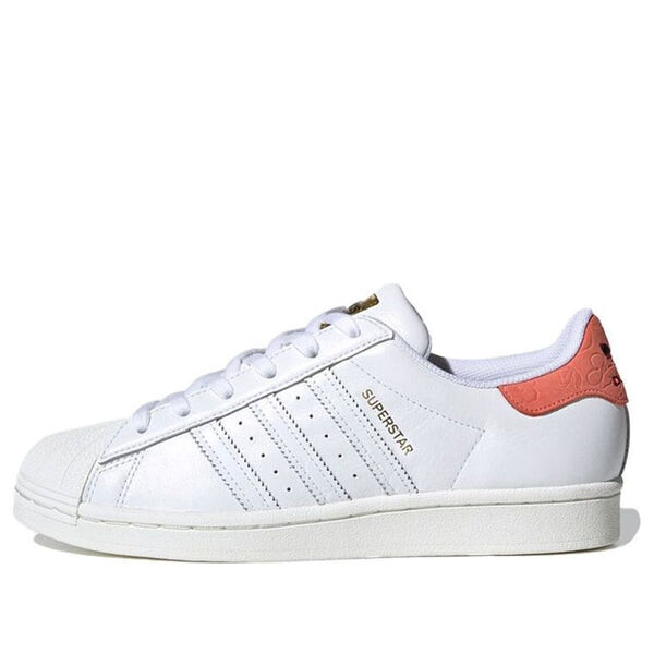 

Кроссовки оригинальные superstar розовые Adidas, белый