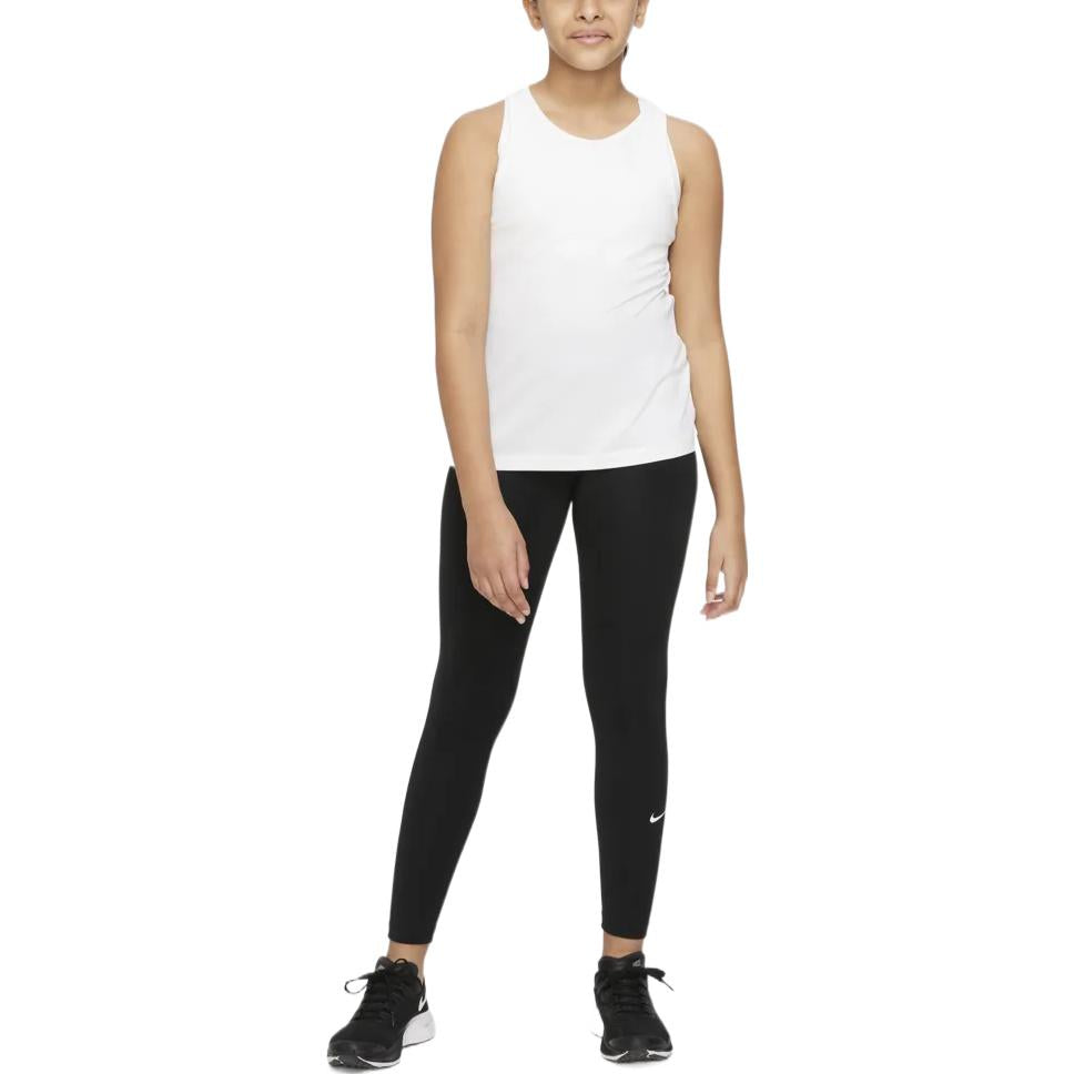 Леггинсы (GS) Nike Dri-FIT One Leggings 'Black' DQ8836-010, черный — фото 3