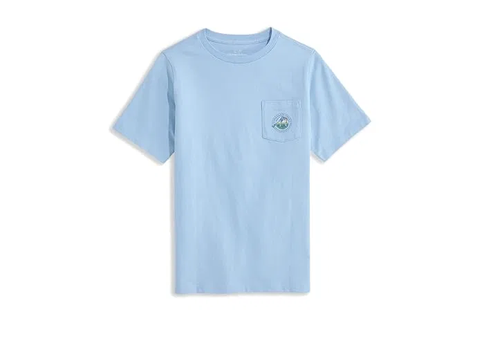 Футболка с карманом Score It Vineyard Vines Kids, Jake Blue