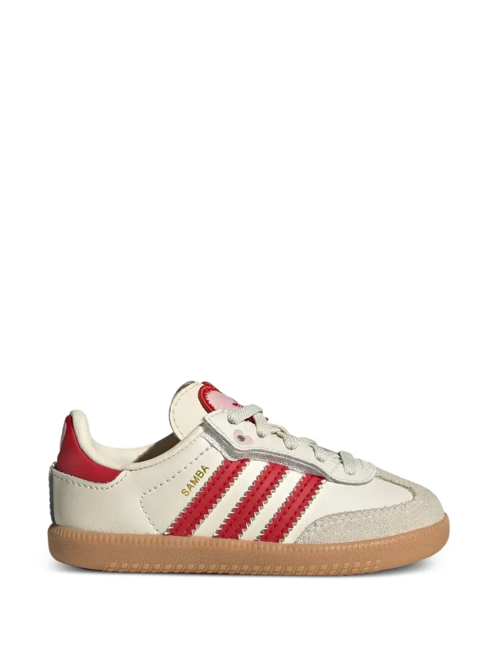 Кроссовки Samba OG с удобной застежкой Adidas Kids, нейтральный — фото 2
