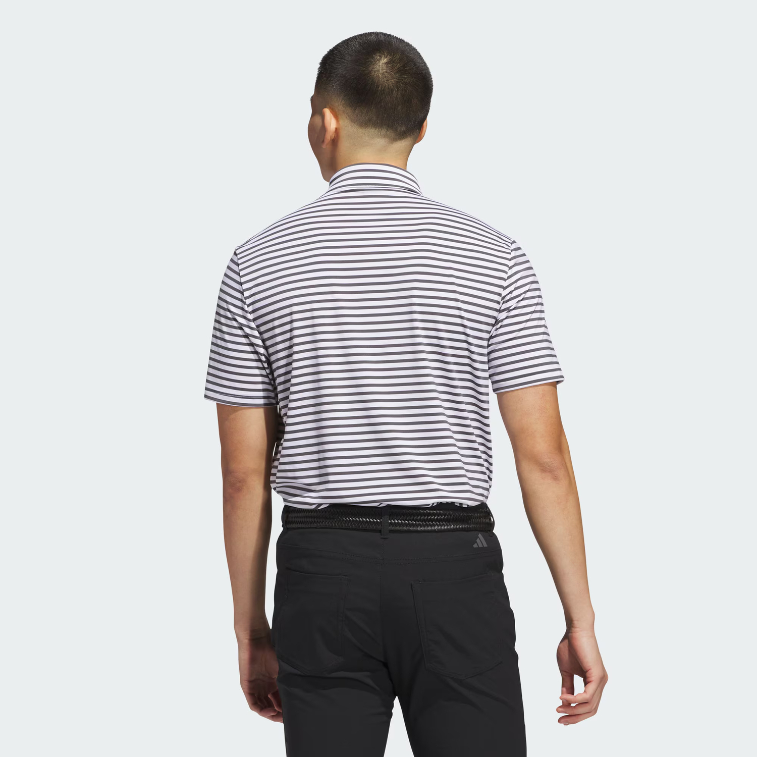 Футболка-поло Ultimate365 Stripe с доставкой для участников AdiClub Adidas, белый/темно-серый — фото 4