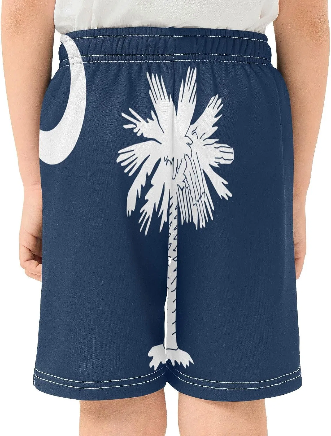 Шорты для мальчиков GuoChe Athletic, легкие, с карманами, цвет South Carolina State Flag, XS — фото 4
