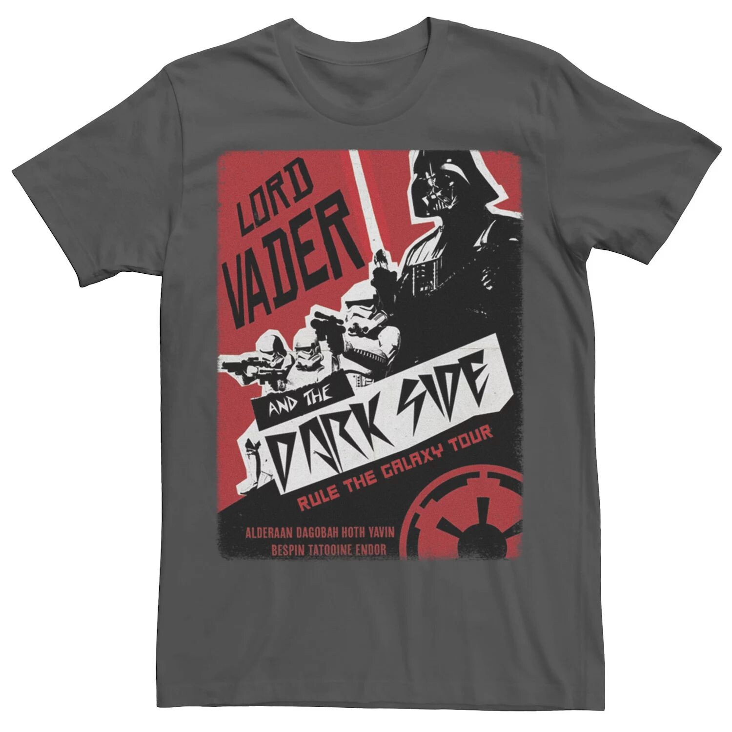 

Мужская футболка с графическим плакатом группы Lord Vader Band Star Wars