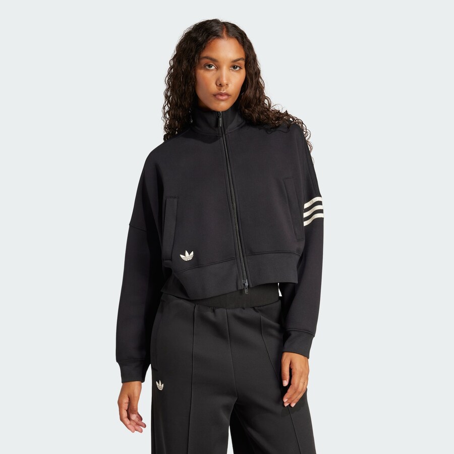 Толстовка с капюшоном на молнии ADIDAS ORIGINALS Neuclassics, черный — фото 2