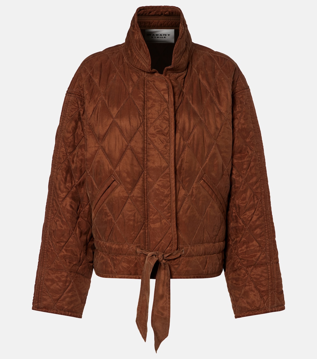 

Куртка из стеганого атласа Zakiane Marant Etoile, Tabacco