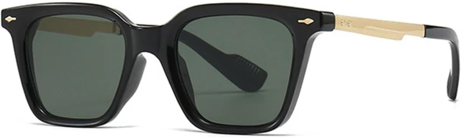 

Модные женские солнцезащитные очки класса люкс с заклепками, ретро-очки с градиентным переходом цвета, защита от УФ-излучения UV400, модные мужские солнцезащитные очки TVTBBVV, Black Dark Green