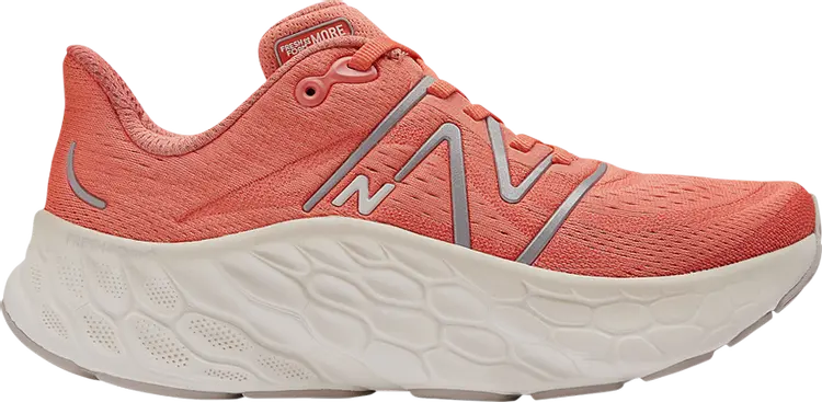 Кроссовки Wmns Fresh Foam X More v4 'Gulf Red Silver Metallic', розовый