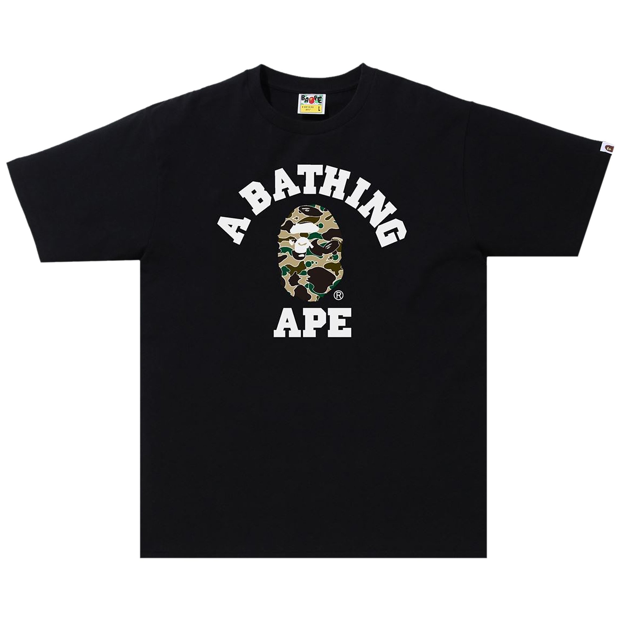 

Футболка BAPE Sta Camo College, цвет Черный/Желтый