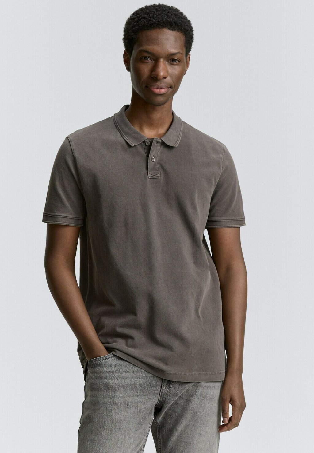 

Рубашка поло IM WASHED LOOK TOM TAILOR DENIM, серый