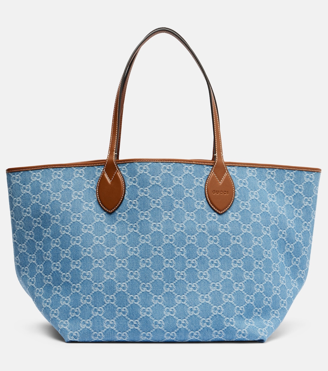 

Totissima Большая двусторонняя сумка-шопер Gucci, Deep Blue/Sundial