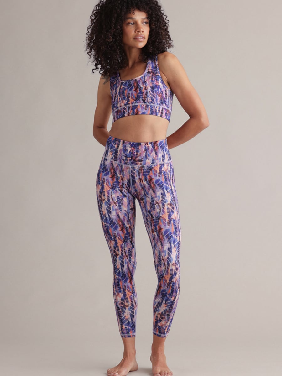 

Узкие леггинсы Hey Honey Cropped, Mottled Purple