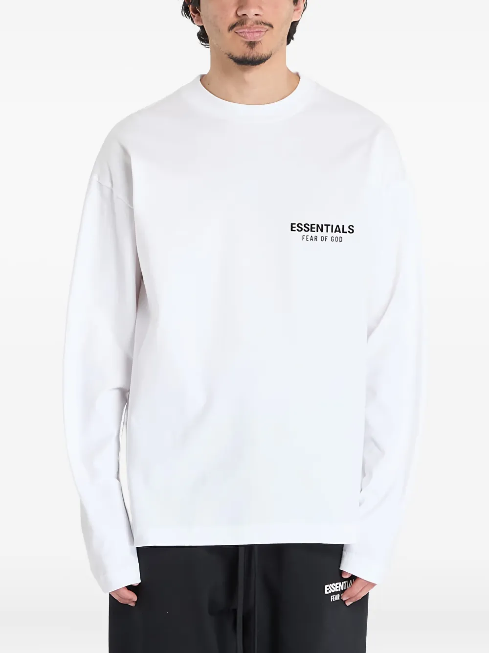 

Футболка с длинными рукавами и логотипом FEAR OF GOD ESSENTIALS, белый