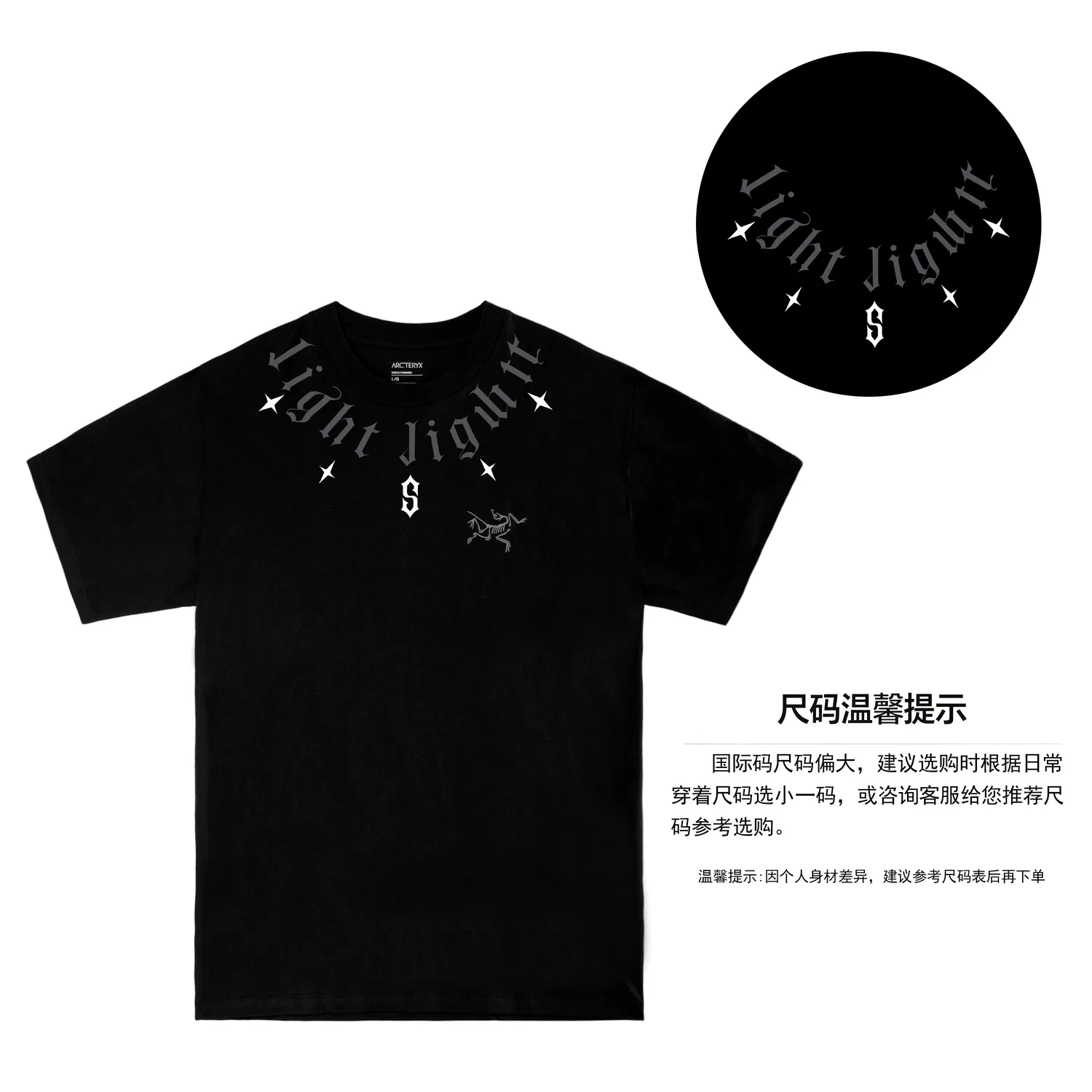 Футболка хлопковая с принтом KRAGG SL Cotton Shirt Arcteryx черный — фото 4