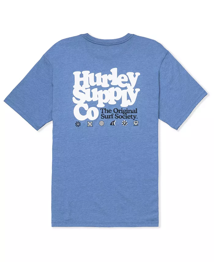 

Мужская повседневная футболка с коротким рукавом Everyday Society Hurley, синий