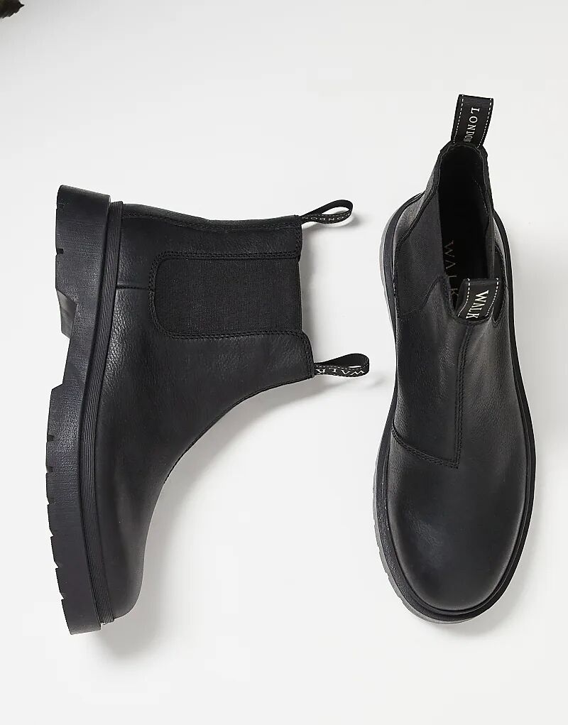 

Ботинки челси Walk London Callum Seam черного цвета