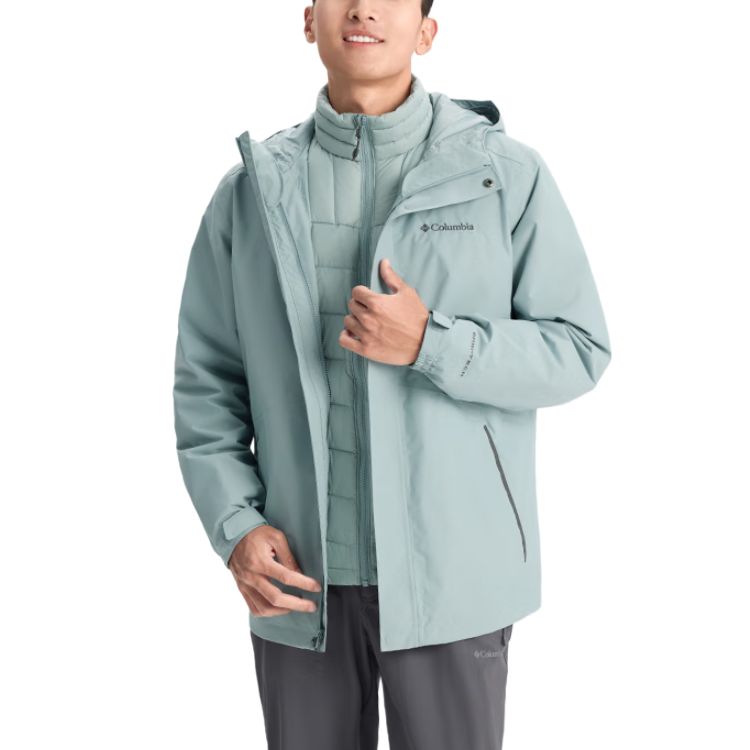 

Columbia Мужская ветровка для походов водонепроницаемая ветрозащитная термоотражающая, Glacier Blue 461