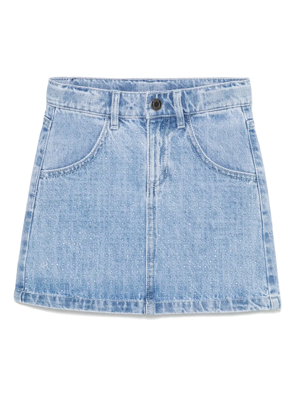 

Джинсовая юбка со стразами Marc Jacobs Kids, синий