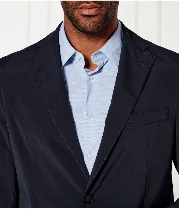 Элегантная куртка P-Hanry-WG-252F slim fit Boss, темно-синий — фото 4