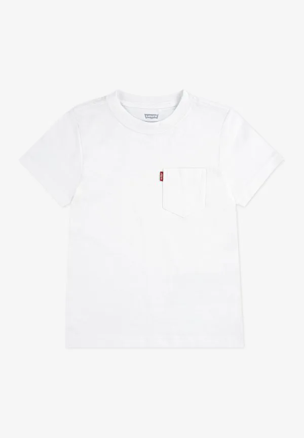 Футболка с карманом в виде заката, базовая футболка Levi'S, Bright White