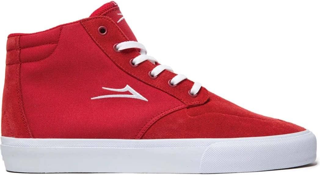 

Мужские высокие скейтбордические кроссовки Lakai Riley 3 - профессиональная модель от Riley Hawk, красный