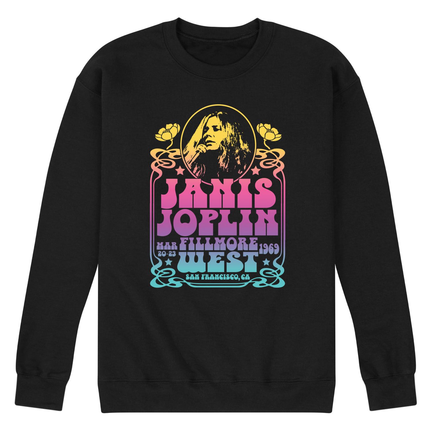 

Мужской свитшот Janis Joplin Fillmore West Licensed Character