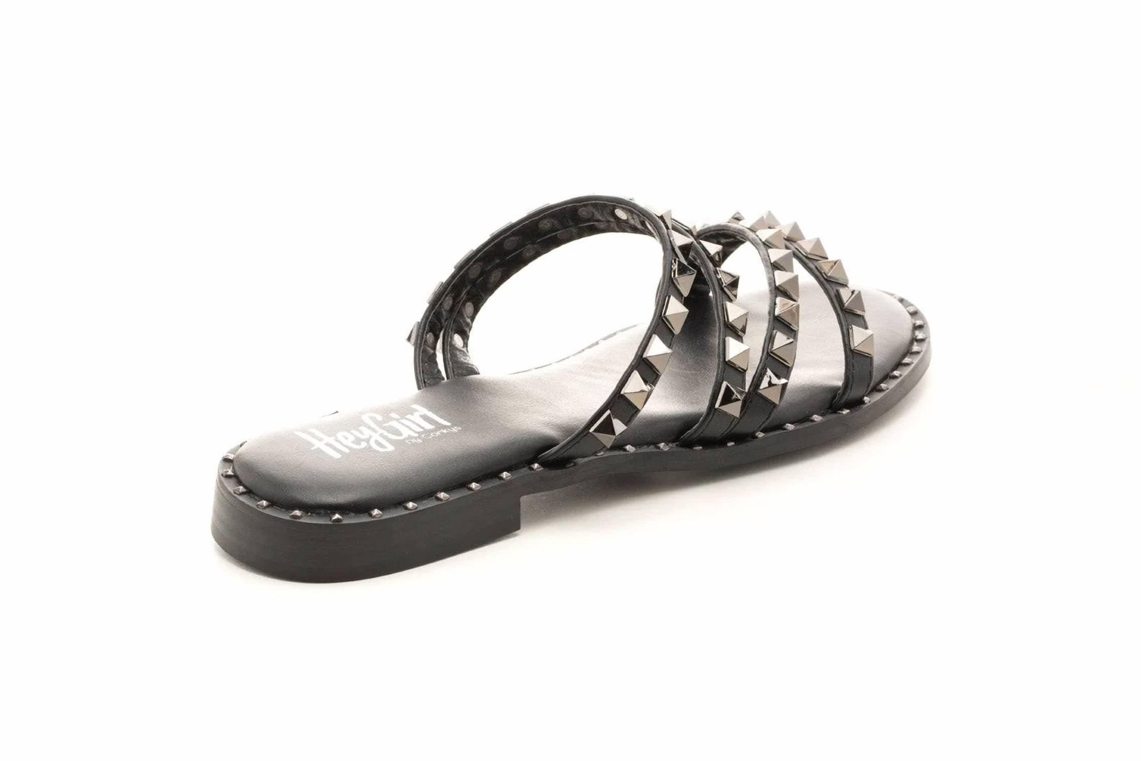 Женские босоножки Beach Please с шипами в черном цвете Corkys Footwear — фото 3