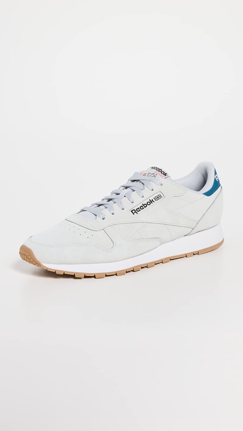 Классические кожаные кроссовки для взрослых, унисекс V1 Reebok, синий/серый/стальной — фото 2