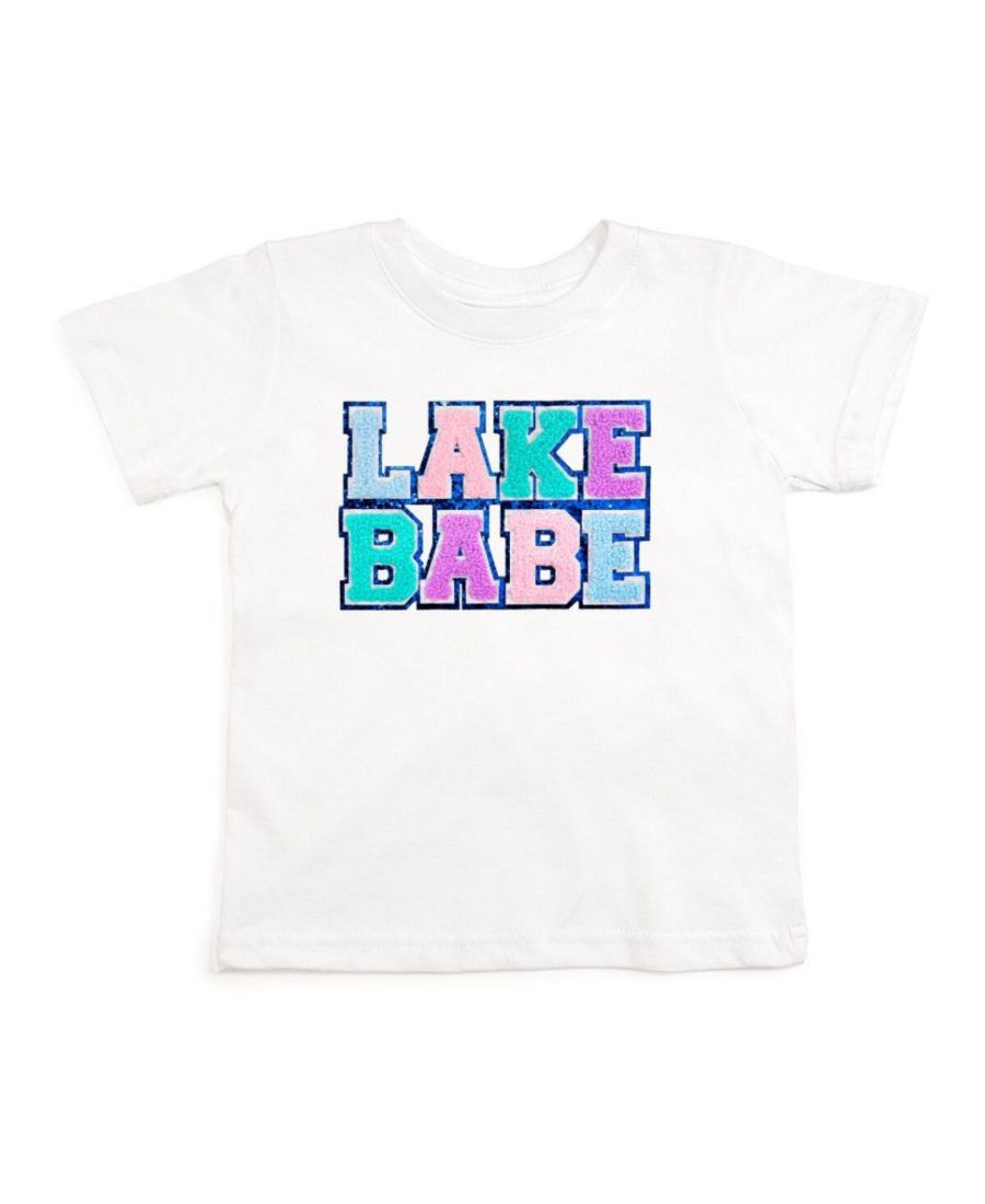 

Детская футболка с коротким рукавом и нашивкой "Озерная красотка" для девочек Sweet Wink, White, Белый, Детская футболка с коротким рукавом и нашивкой "Озерная красотка" для девочек Sweet Wink, White