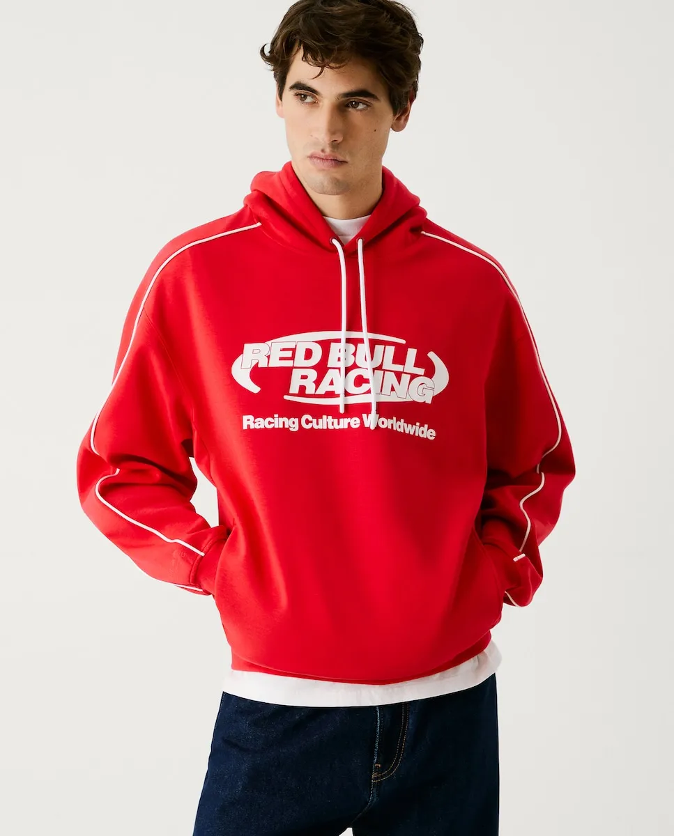 

Мужская толстовка с капюшоном и логотипом Pepe Jeans, красный