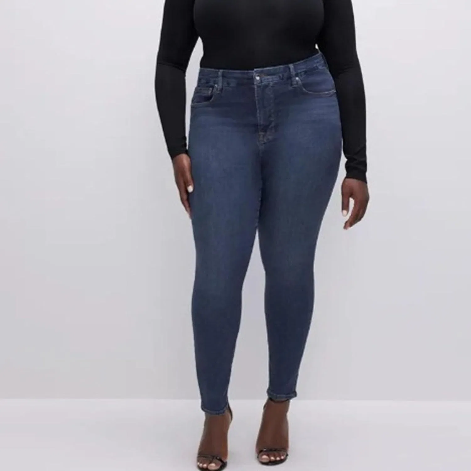 Джинсы скинни, рваные, plus size, D B 11 generic — фото 2