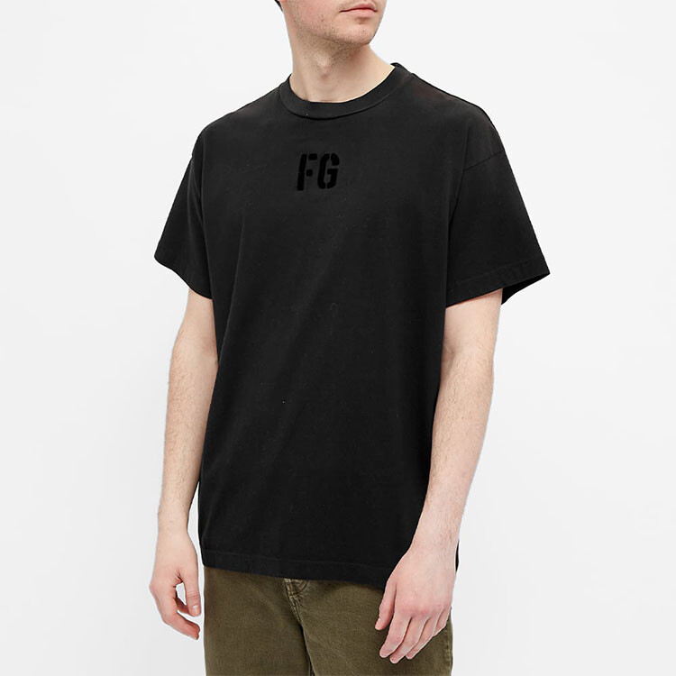 Футболка мужская Fear Of God состаренная, черный — фото 4