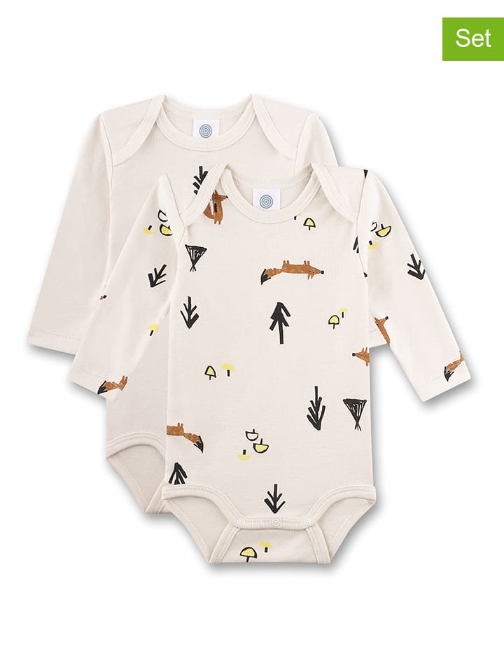 

Sanetta Комплект из 2 боди кремового цвета